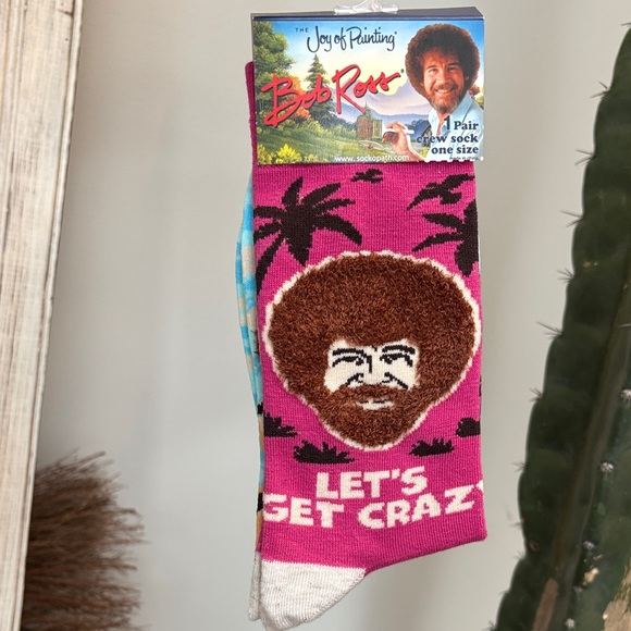 sockopath Accessories - Bob Ross Socks Joy of Painting NWT Unisex